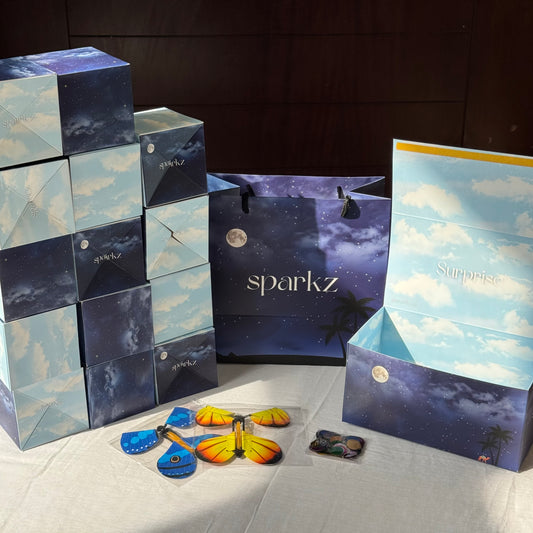Sky Box & Flying Cubes OFFER - Includes Confetti & 2 Butterflies